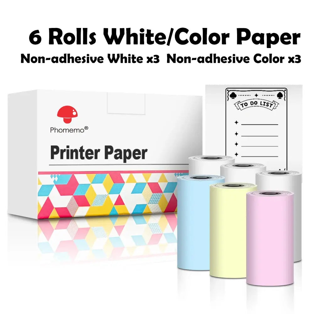 Phomemo T02 mini Drucker M02X Ersatzrollen: Selbstklebendes Transparentpapier für Etiketten, ideal für DIY-Fotos, Texte und Notizen Phomemo T02 mini Drucker M02X Ersatzrollen: Selbstklebendes Transparentpapier für Etiketten, ideal für DIY-Fotos, Texte und Notizen